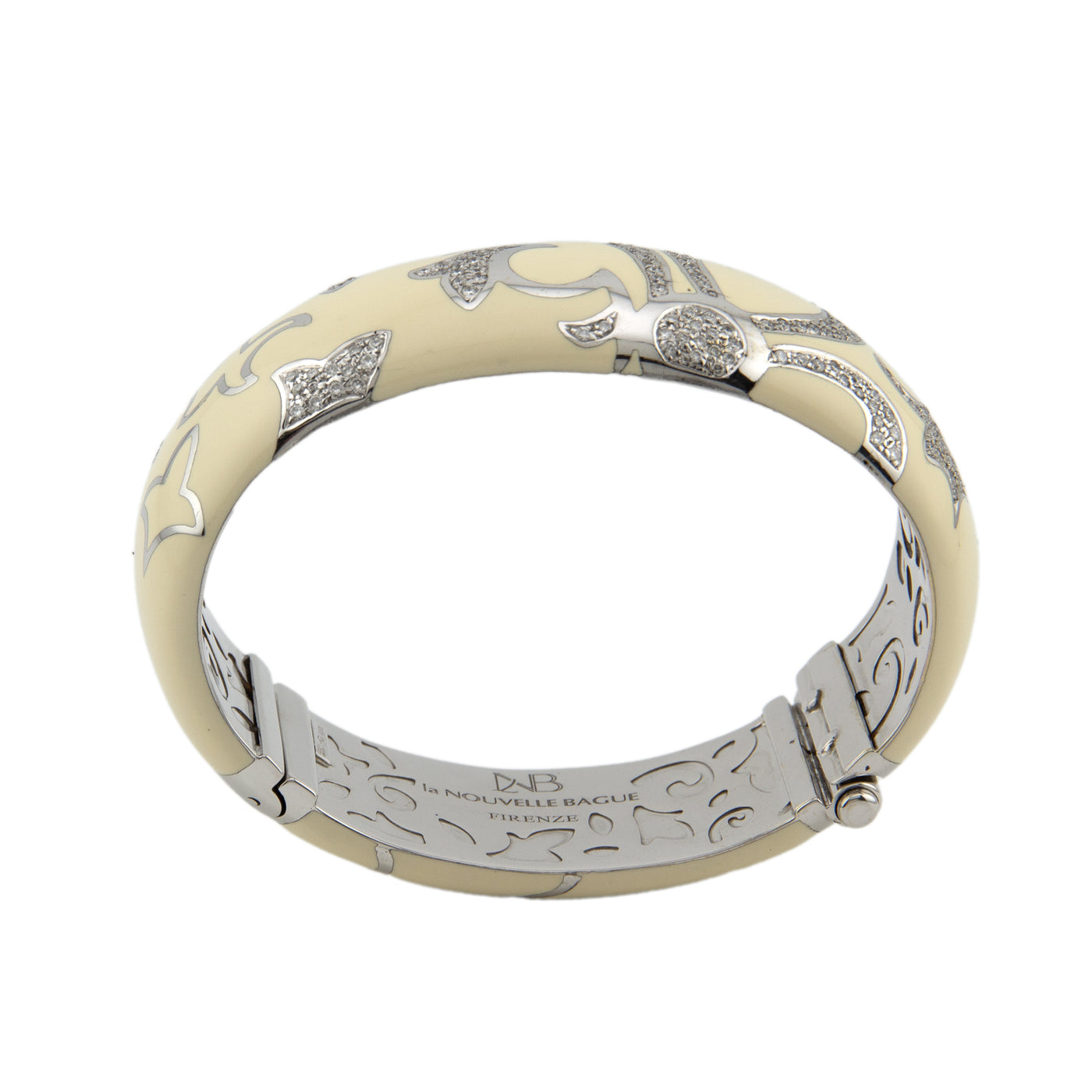Nouvelle Bague 18K White Gold Diamond Bracelet