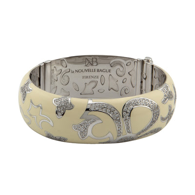 Nouvelle Bague 18K White Gold Diamond Bracelet