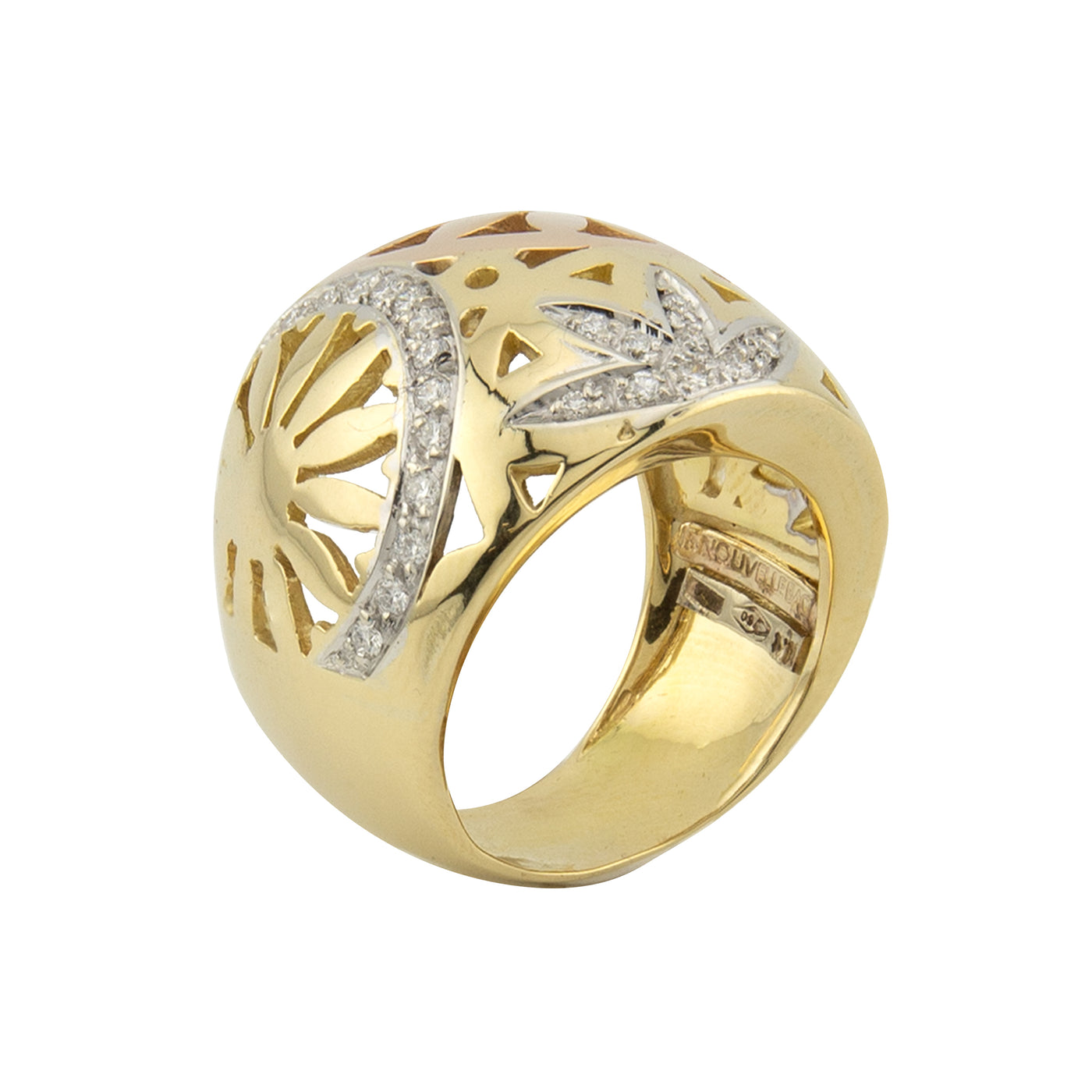 Nouvelle Bague 18K Yellow Gold Diamond Ring