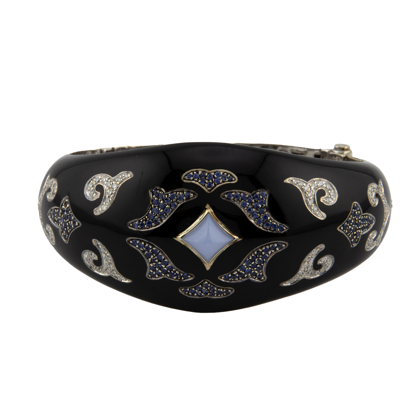 Nouvelle Bague 18K White Gold Diamond & Sapphire Bracelet