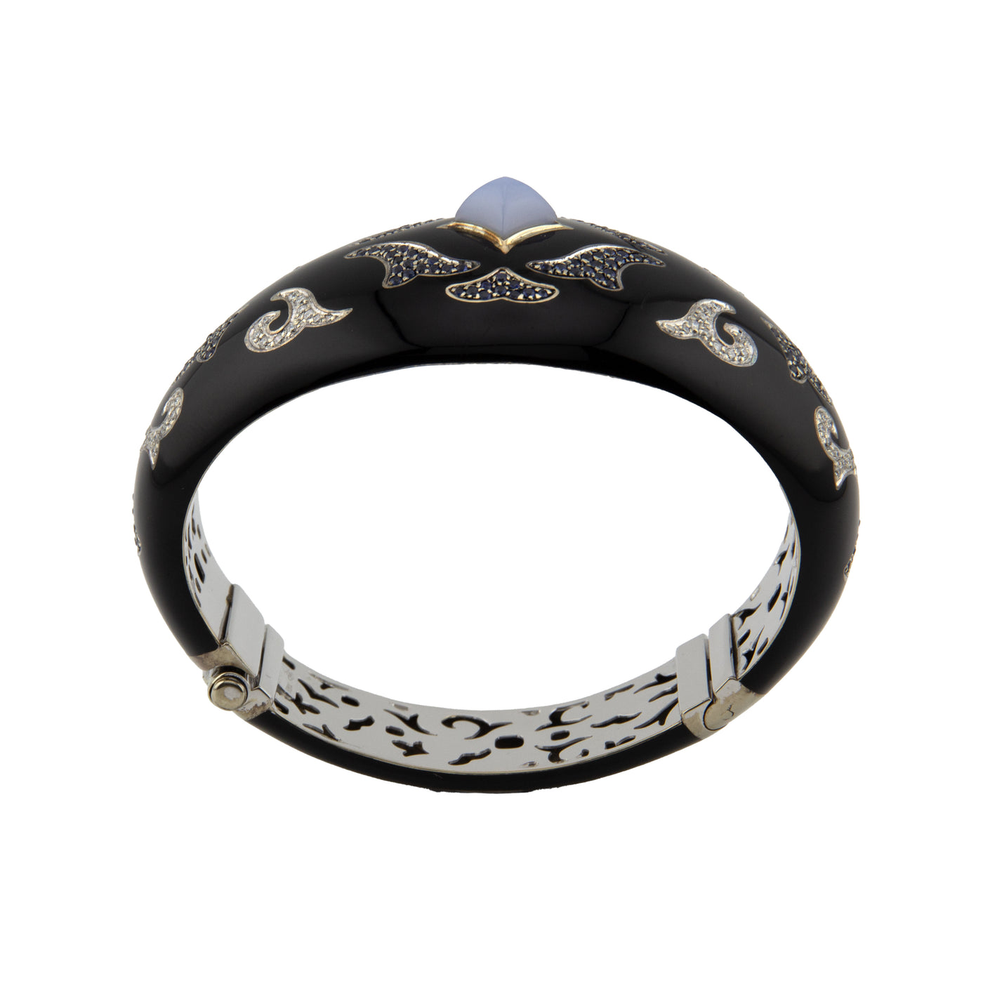 Nouvelle Bague 18K White Gold Diamond & Sapphire Bracelet