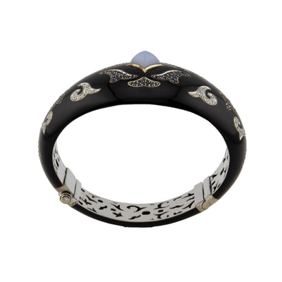 Nouvelle Bague 18K White Gold Diamond & Sapphire Bracelet