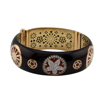 Nouvelle Bague 18K Rose Gold Diamond Bracelet