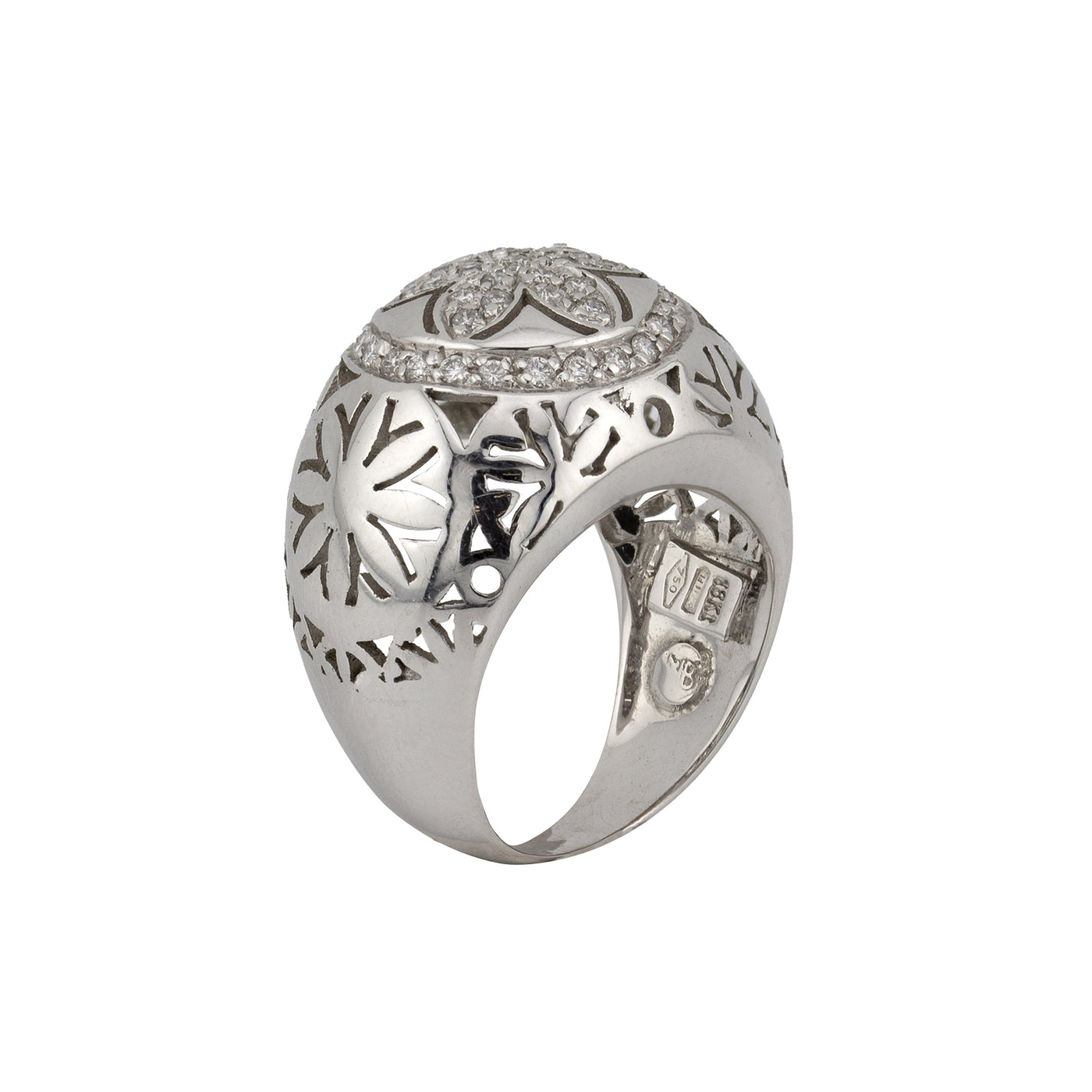 Nouvelle Bague 18K White Gold Diamond Ring
