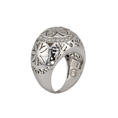 Nouvelle Bague 18K White Gold Diamond Ring
