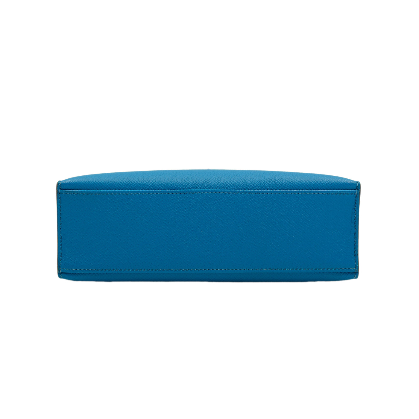 Hermes Kelly Pochette Bleu Izmir Epsom with Palladium Hardware