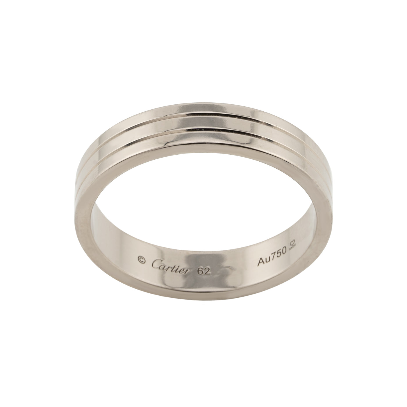 Cartier 18K White Gold Vendome Louis Cartier Wedding Band, 4.8 MM