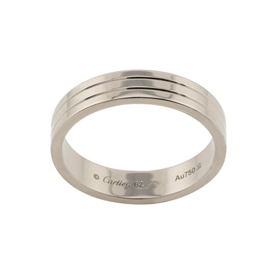 Cartier 18K White Gold Vendome Louis Cartier Wedding Band, 4.8 MM