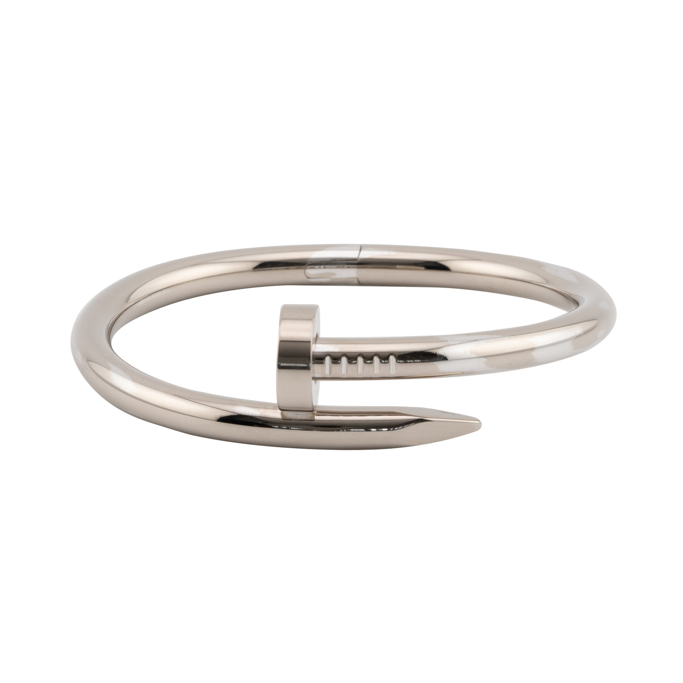 Cartier 18K White Gold Juste un Clou Bracelet, Large Model