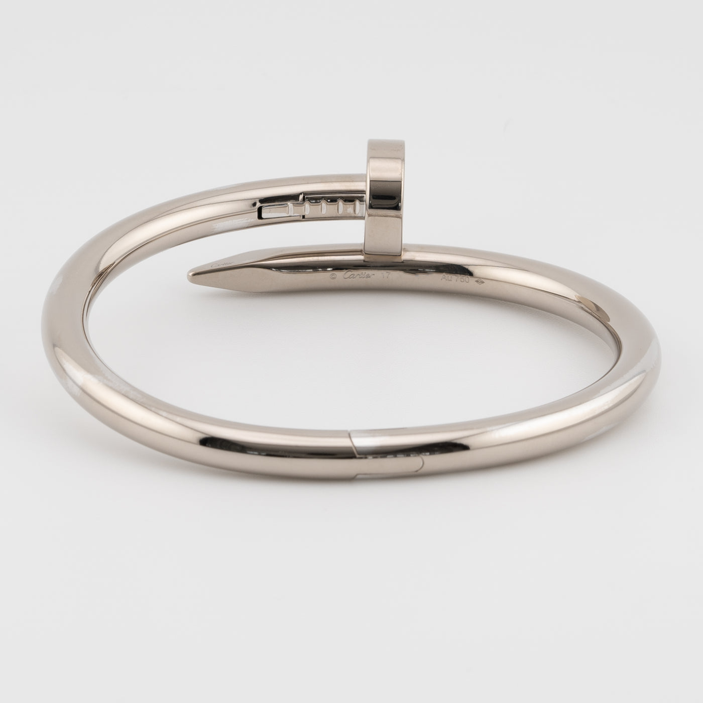 Cartier 18K White Gold Juste un Clou Bracelet, Large Model