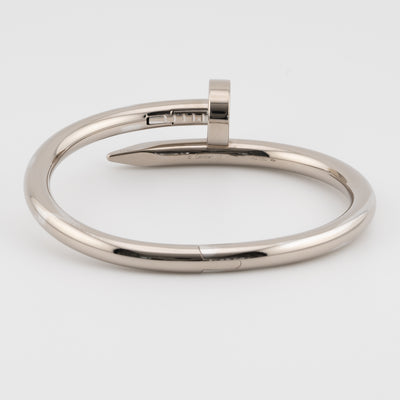 Cartier 18K White Gold Juste un Clou Bracelet, Large Model