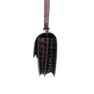 Hermes Constance Elan 25 Amethyst Shiny Niloticus Crocodile with Palladium Hardware