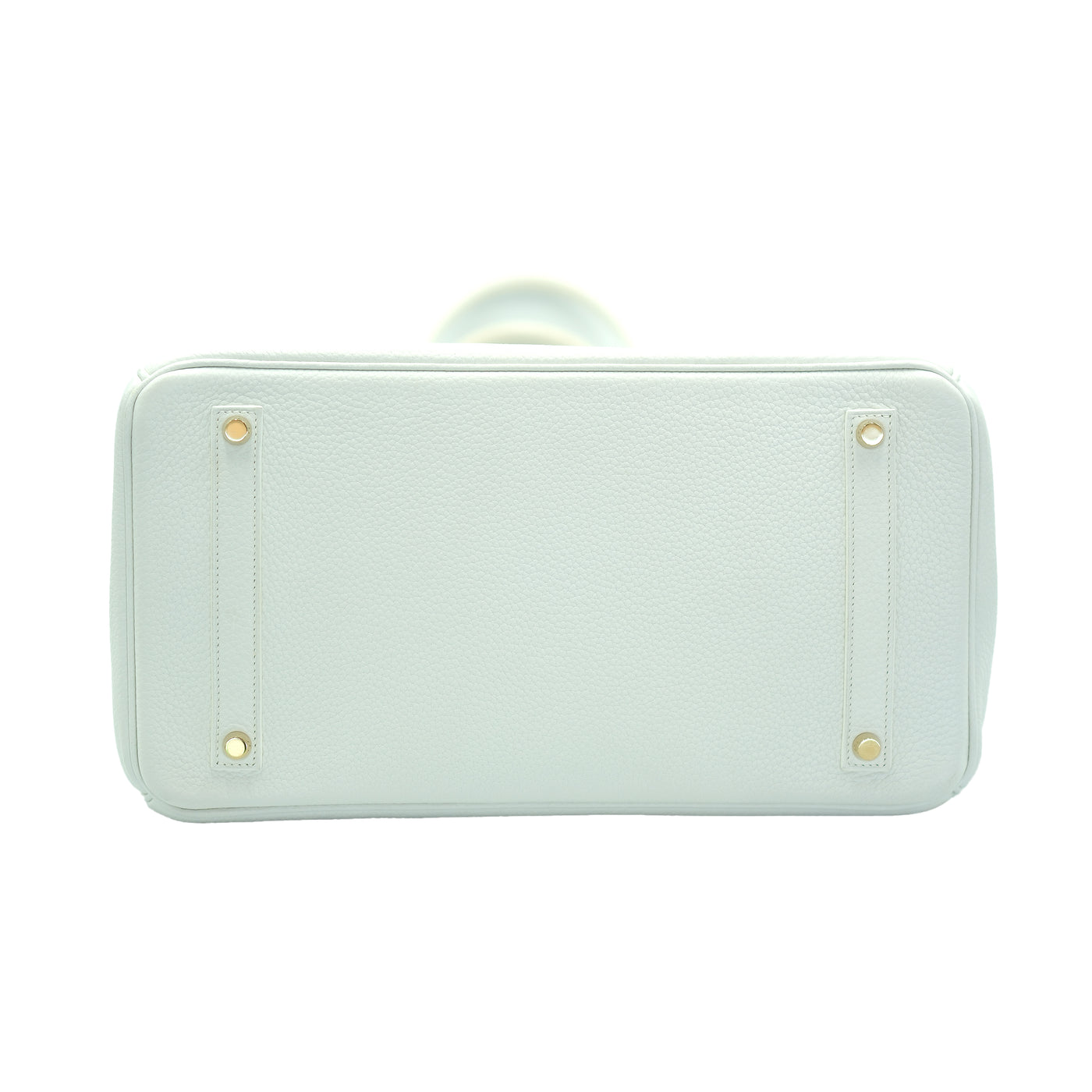 Hermes 2014 Birkin 35 White Clemence with Gold Hardware