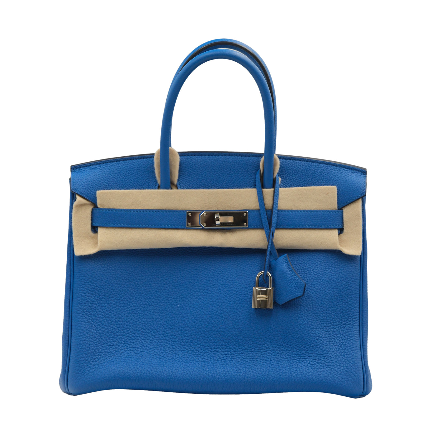 Hermes 2018 Birkin 30 Bleu Royal Togo with Palladium Hardware