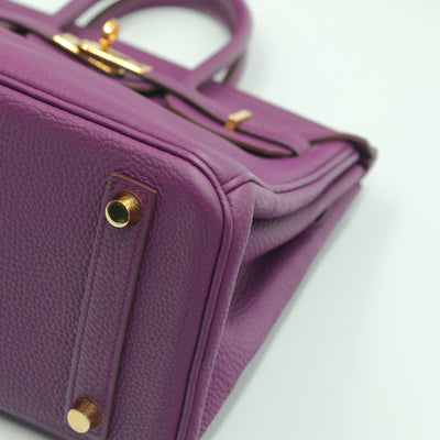 Hermes 2014 Birkin 25 Anemone Togo with Gold Hardware