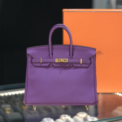 Hermes 2014 Birkin 25 Anemone Togo with Gold Hardware