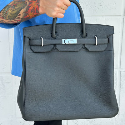 Hermes HAC Birkin 40 Noir Togo with Palladium Hardware