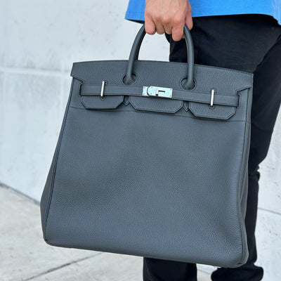 Hermes HAC Birkin 40 Noir Togo with Palladium Hardware