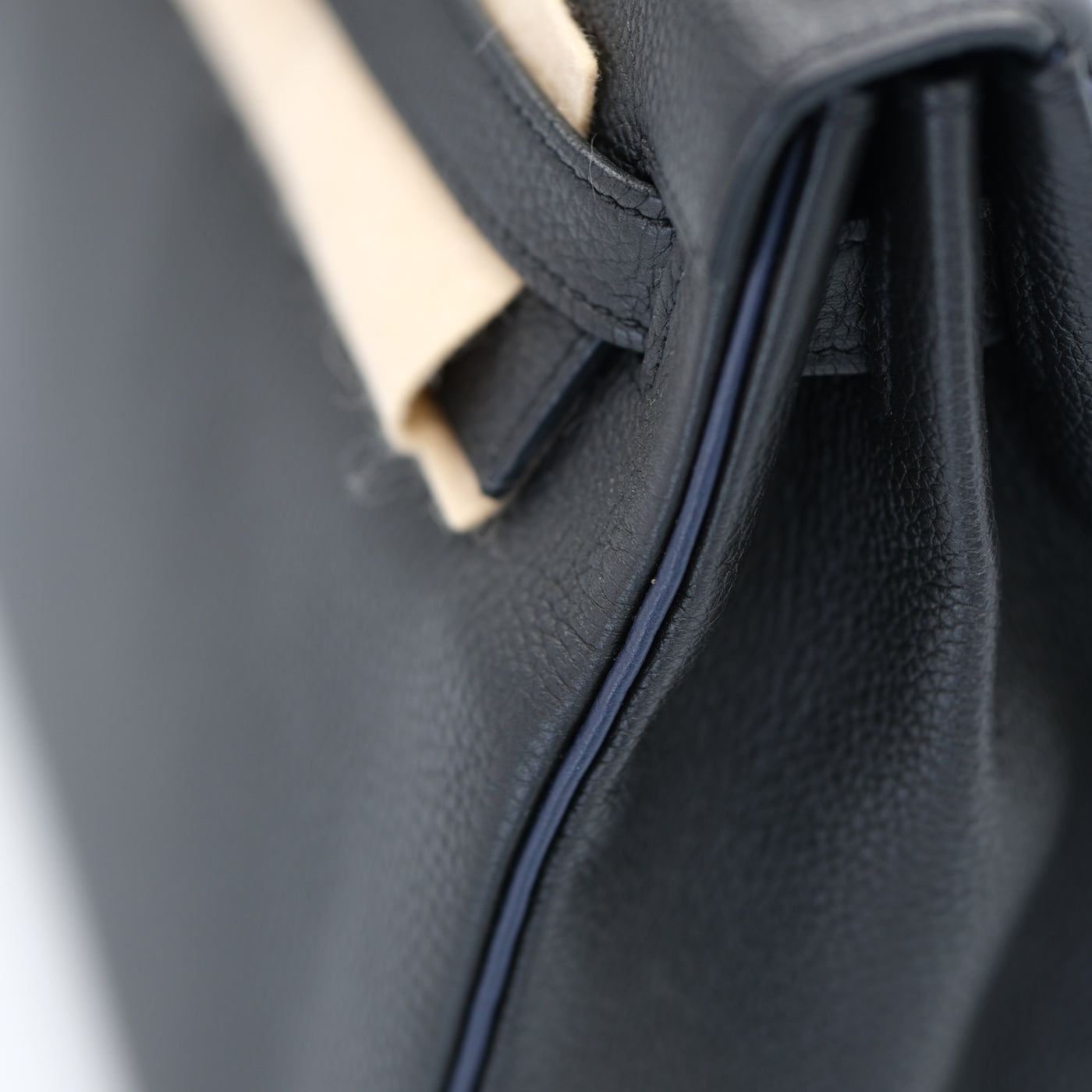 Hermes Kelly 28 Retourne Black Togo with Gold Hardware Special Order (HSS)