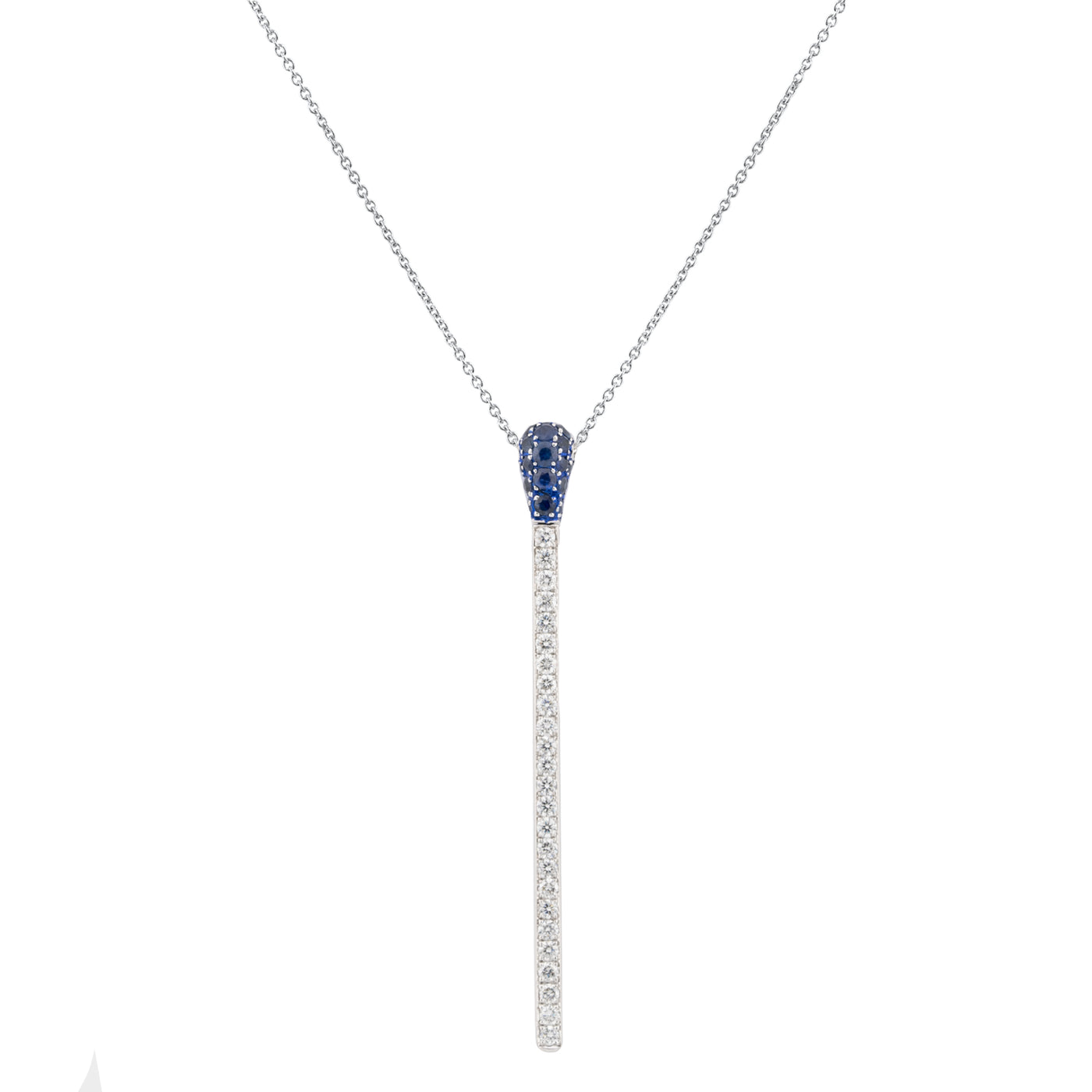 Jacob & C Match Sapphire Diamond Necklace
