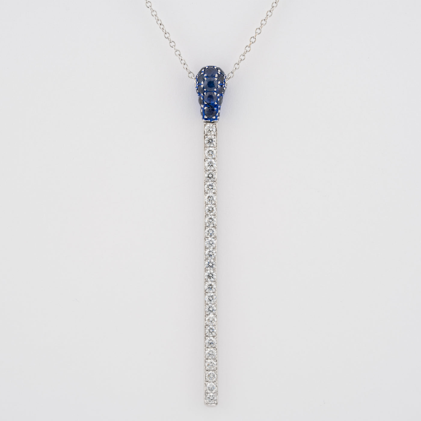 Jacob & C Match Sapphire Diamond Necklace