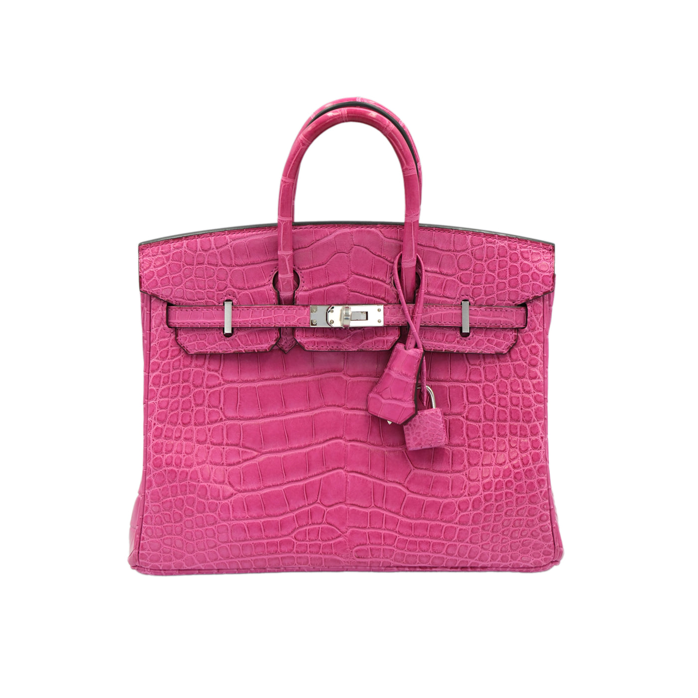 Hermes Birkin 25 Rose Sheherazade Matte Alligator Palladium Hardware