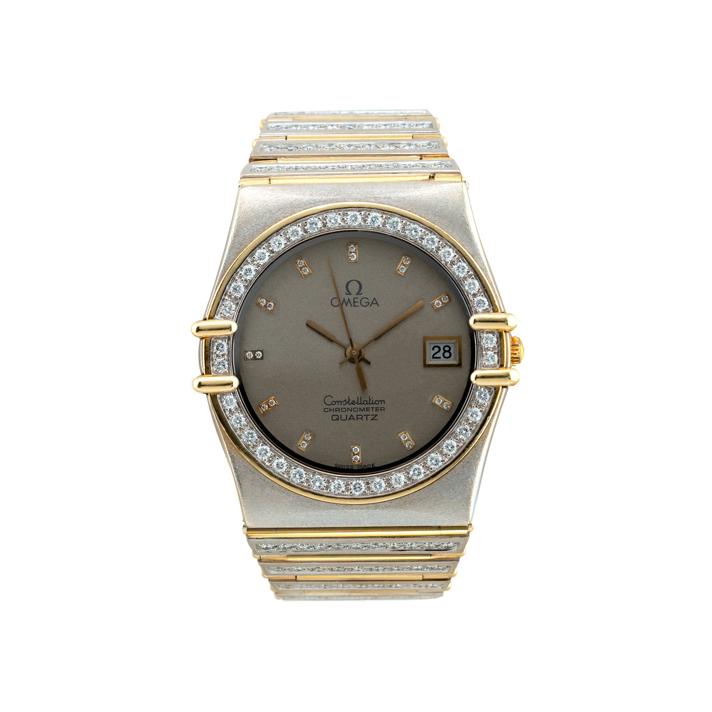 Omega Constellation with Diamonds