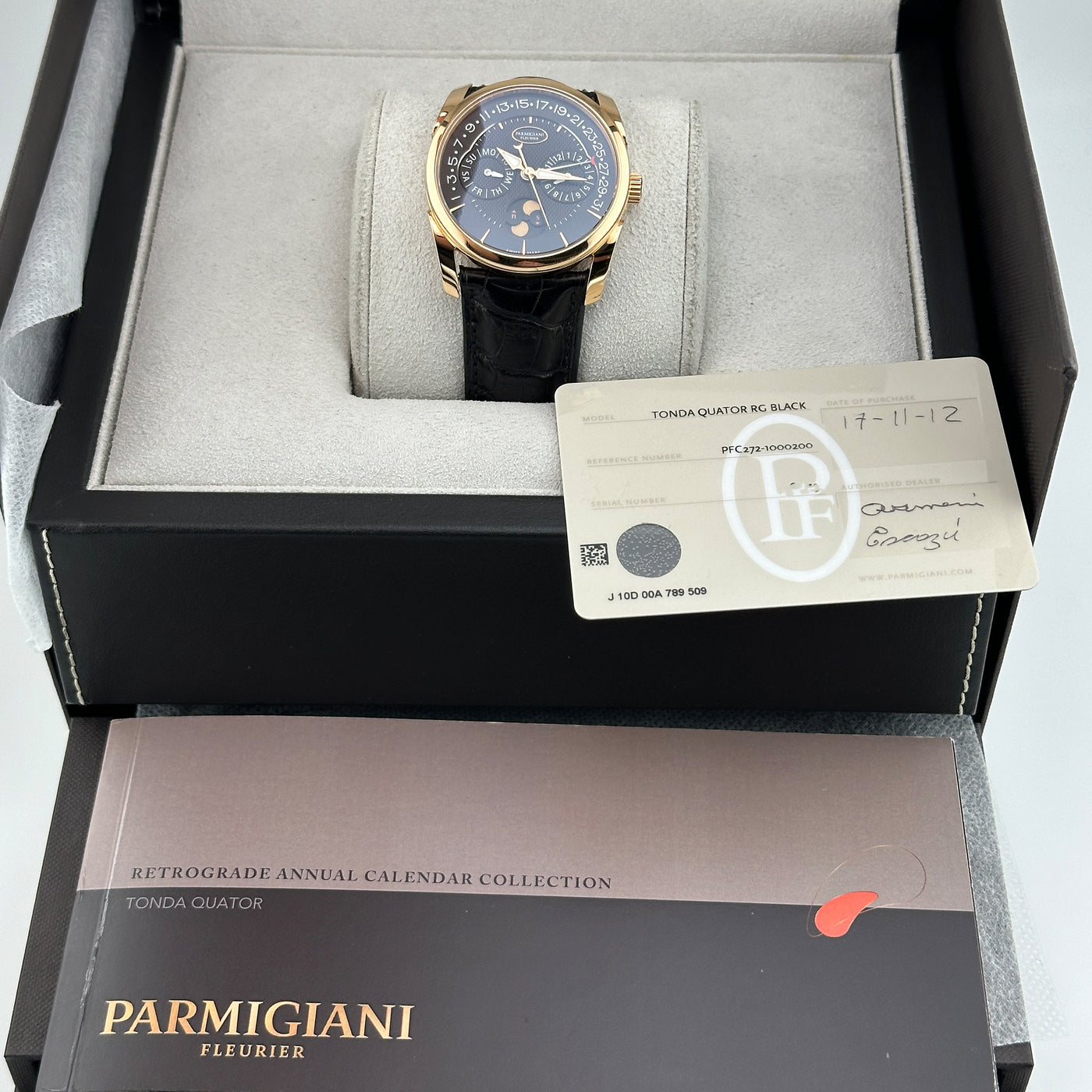 Parmigiani Fleurier Tonda Quator RG Black PFC272-1000200-HA1441