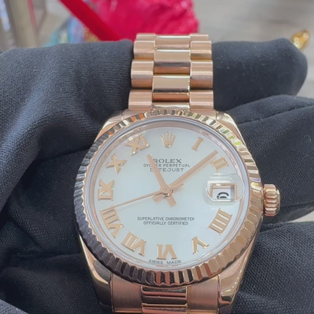 Rolex Datejust 178275 Rose Gold Mother of Pearl Dial (2013)