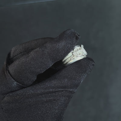 Chrome Hearts Silver & Diamond Dagger Ring — .925 Sterling Silver (1992)