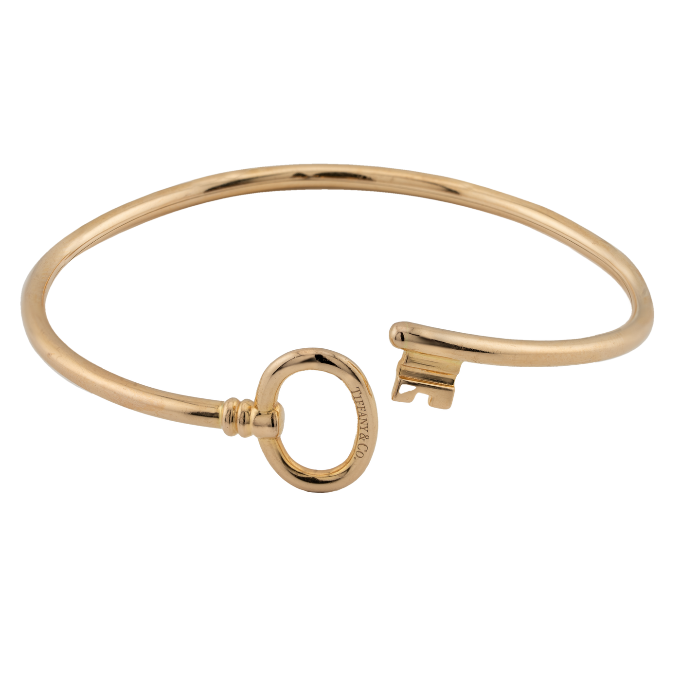 Tiffany & Co. 18K Yellow Gold Key Wire Bracelet