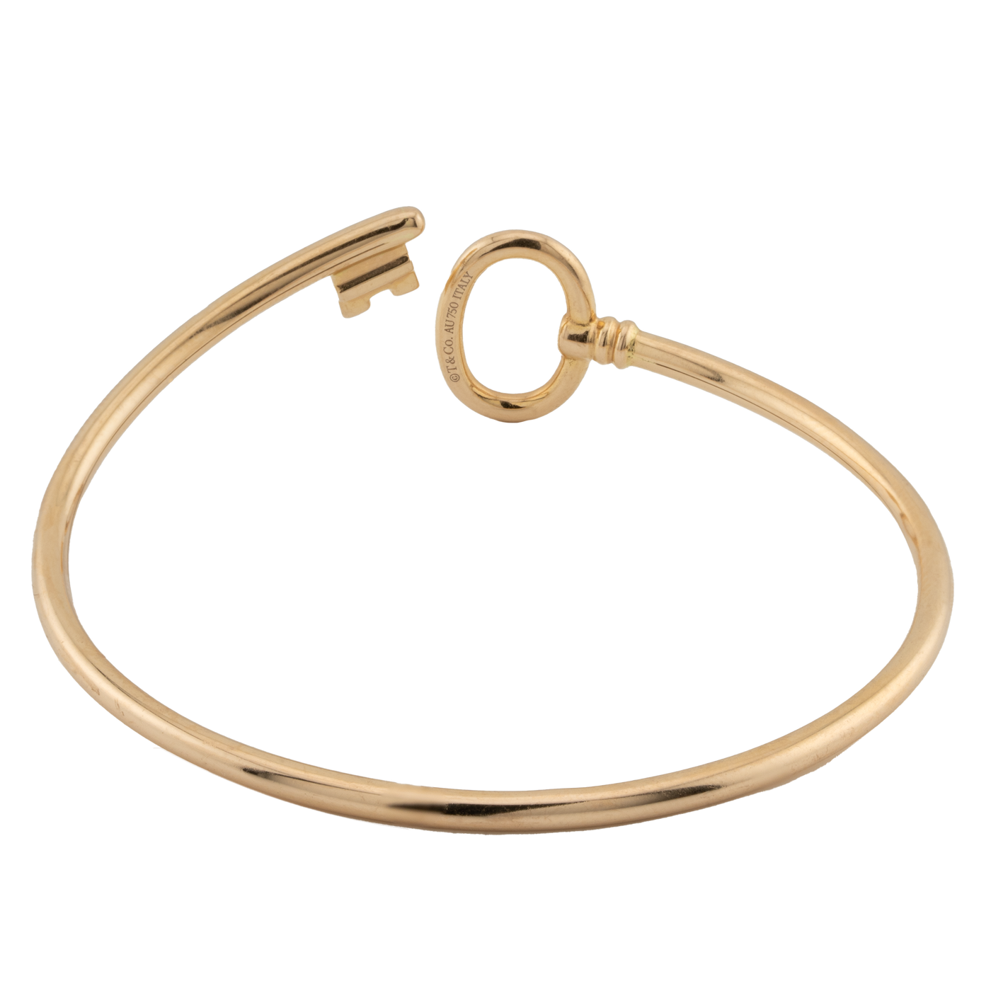 Tiffany & Co. 18K Yellow Gold Key Wire Bracelet