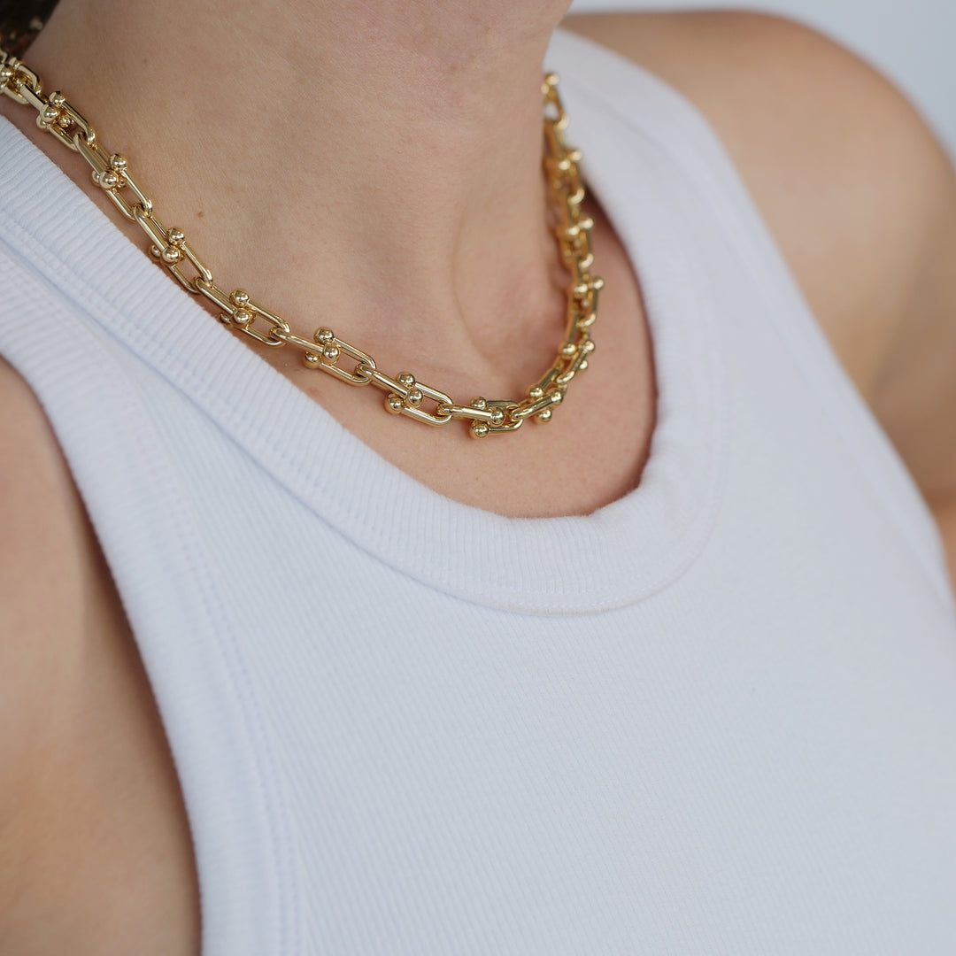 Tiffany & Co. HardWear Medium Link Necklace in Yellow Gold – East
