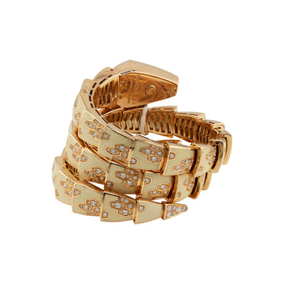 Bulgari Serpenti Tubogas 18K Rose Gold with Yellow Lacquered & Diamonds