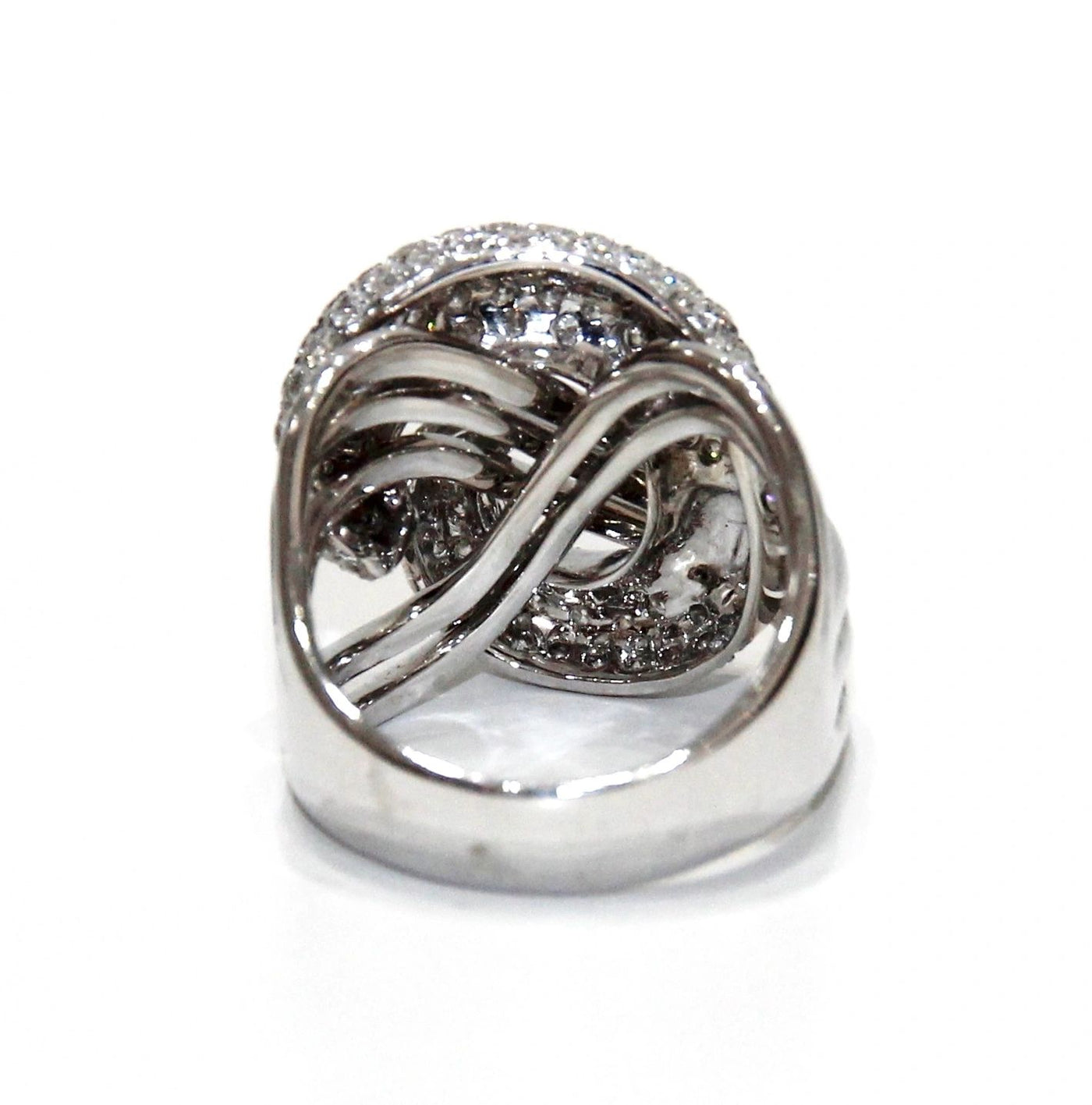 ECJ Collection 18K White Gold Diamond Ring