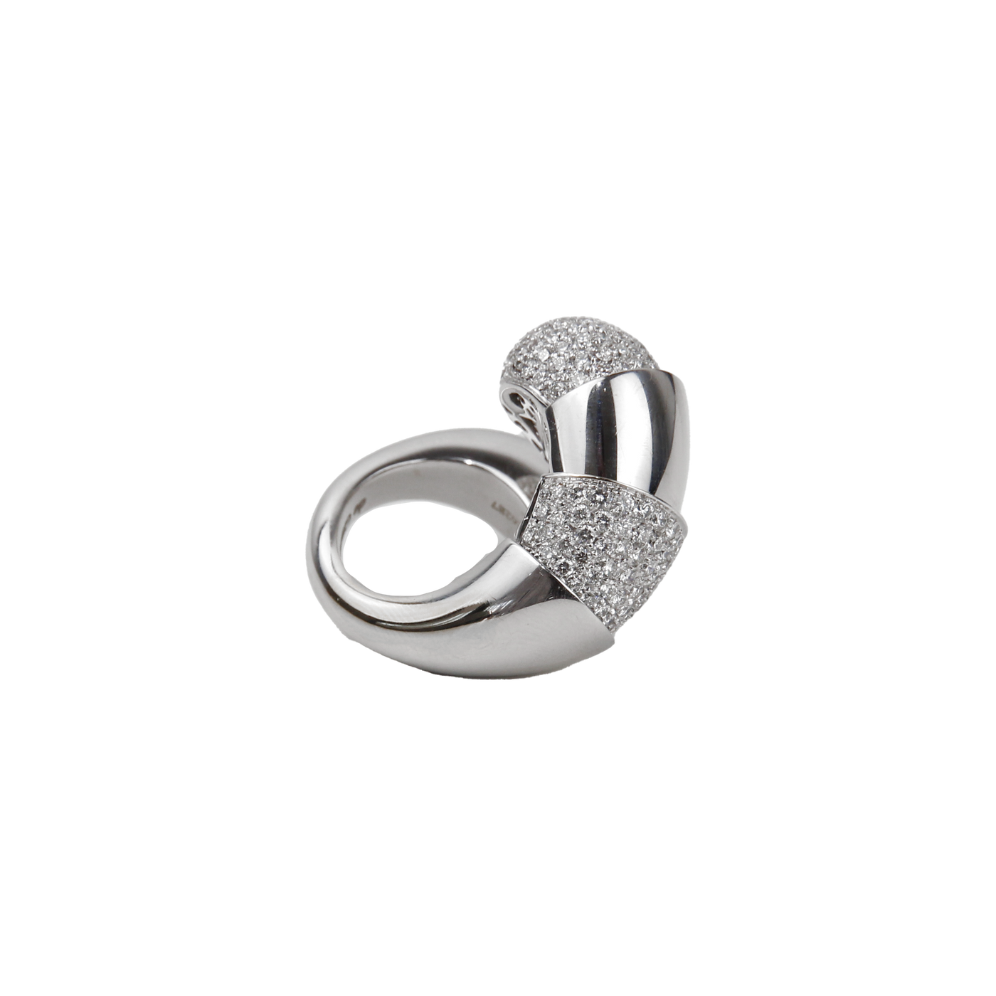De Grisogono 18K White Gold Diamond Ring