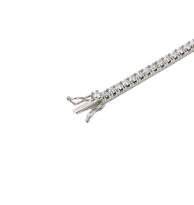 ECJ Collection 18K White Gold Diamond Tennis Bracelet 3.54ct. tw