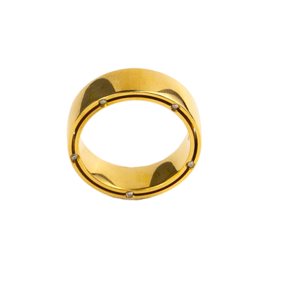 Damiani 18K Yellow Gold Diamond Ring