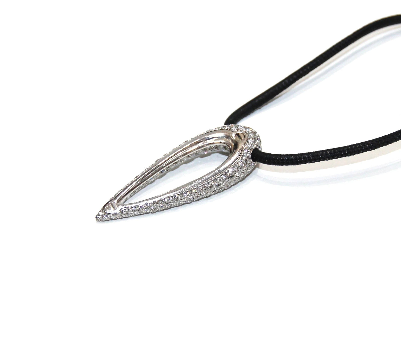 De Grisogono 18K White Gold Diamond Rope Necklace