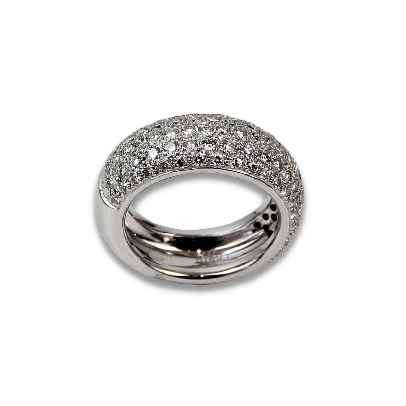 ECJ Collection 14K White Gold 1.40ctw Diamond Pave Ring