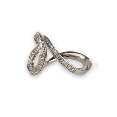 IO SI 18K White Gold 1.14ctw Diamond Ring