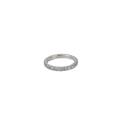 ECJ Collection Platinum Eternity Band 2.10ctw Diamond Ring
