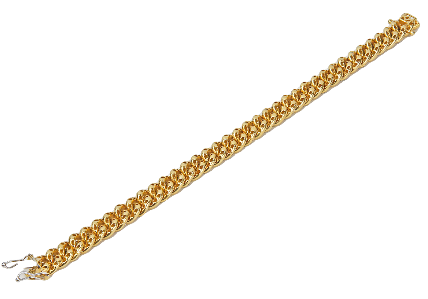 ECJ Collection 18K Yellow Gold Diamond Cuban Link Bracelet 2.80ct. tw
