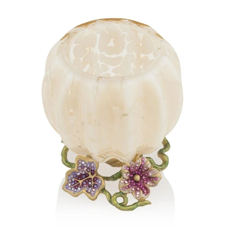 Jay Strongwater Carmella Leaf and Vine Candle Holder - ecjmiami