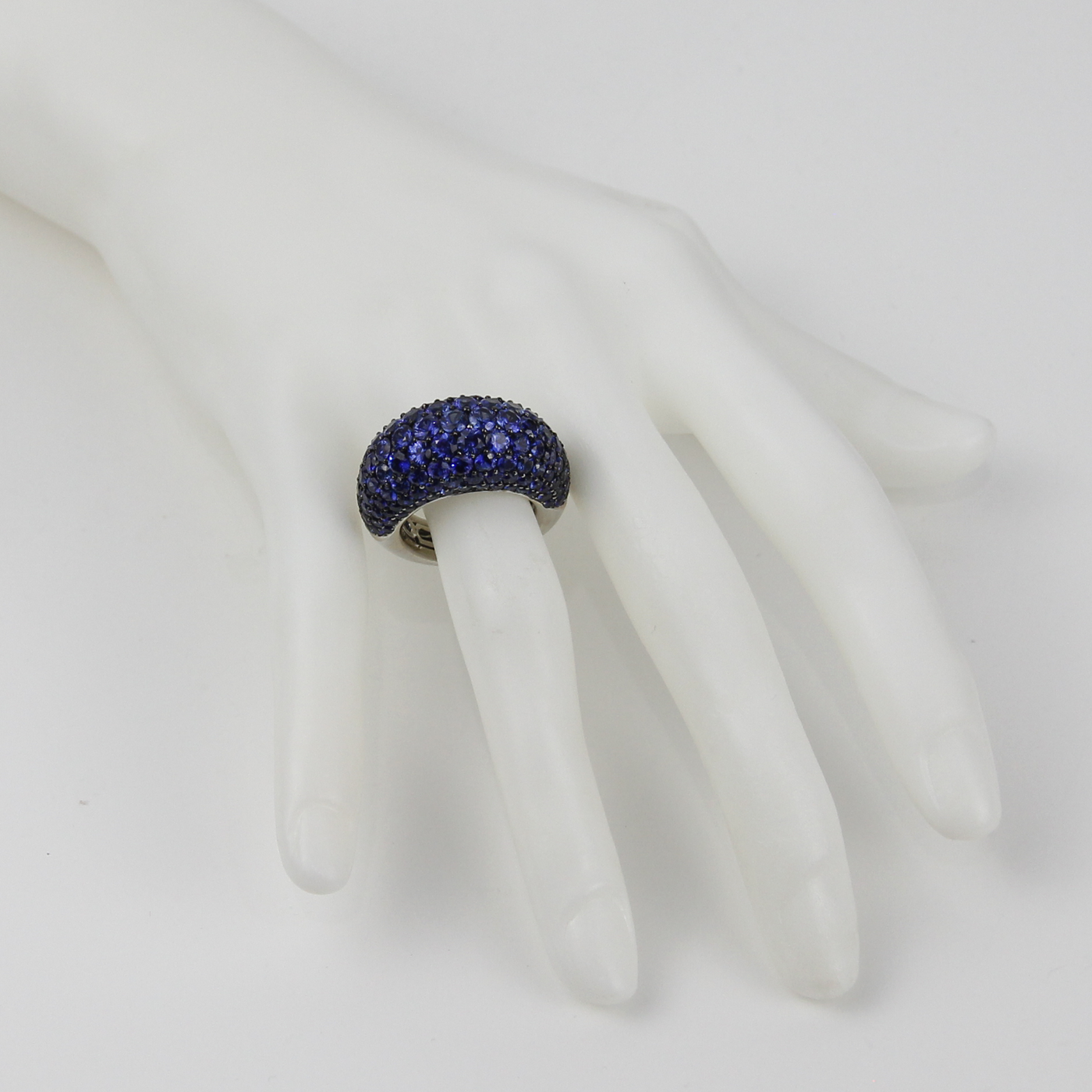 ECJ Collection 18K White Gold 10.41ctw Sapphire Ring