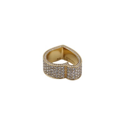 Roger Dubuis 18K Yellow Gold 5.67ctw Diamond Heart Ring