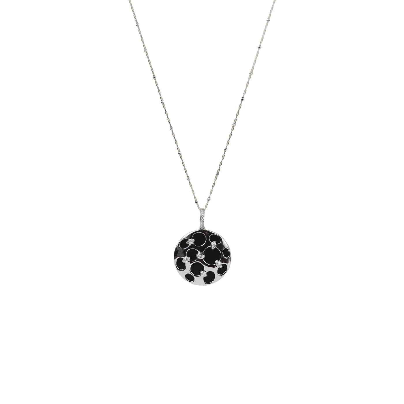 ECJ Collection 18K White Gold 0.41ctw Diamond Pendant Necklace