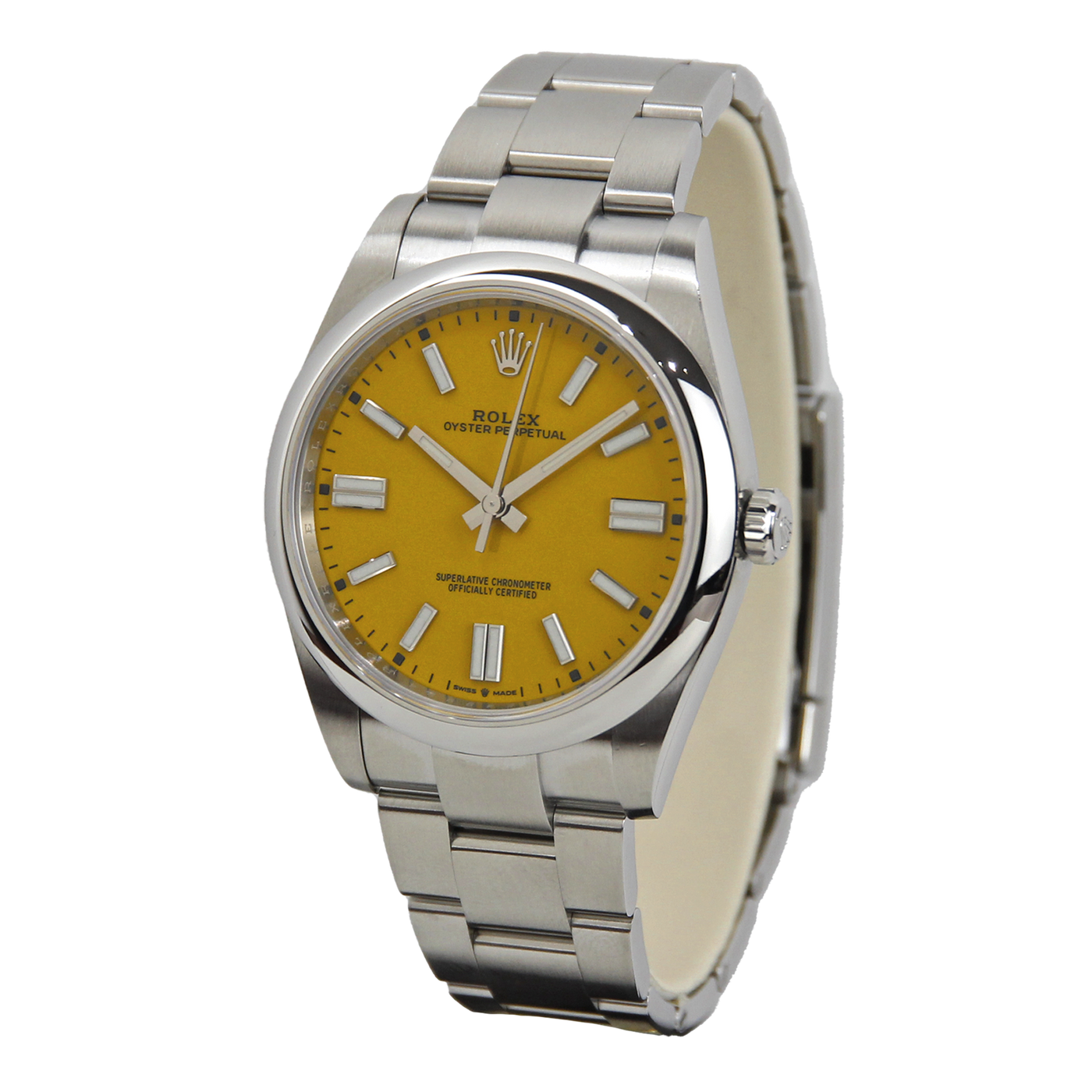 Rolex Oyster Perpetual Yellow Dial 124300
