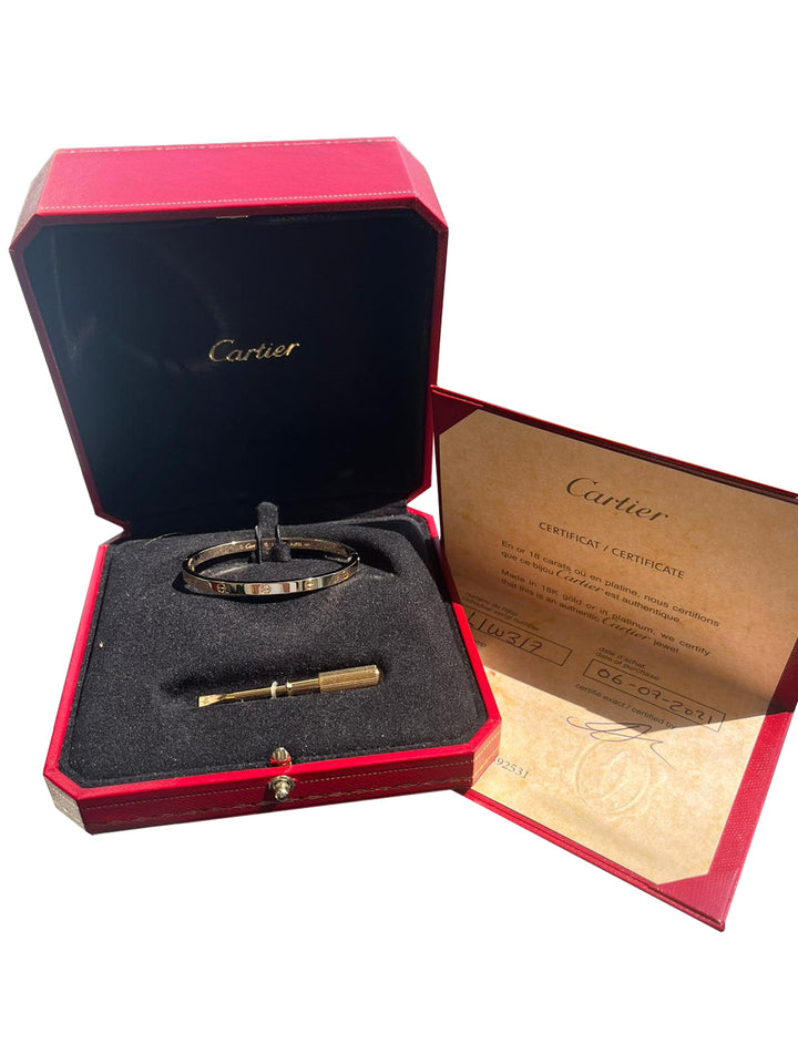 【空箱】Cartier Love Bracelet Cartier Love Bracelet 18k Yellow Gold Size 15 with Box plus Auth