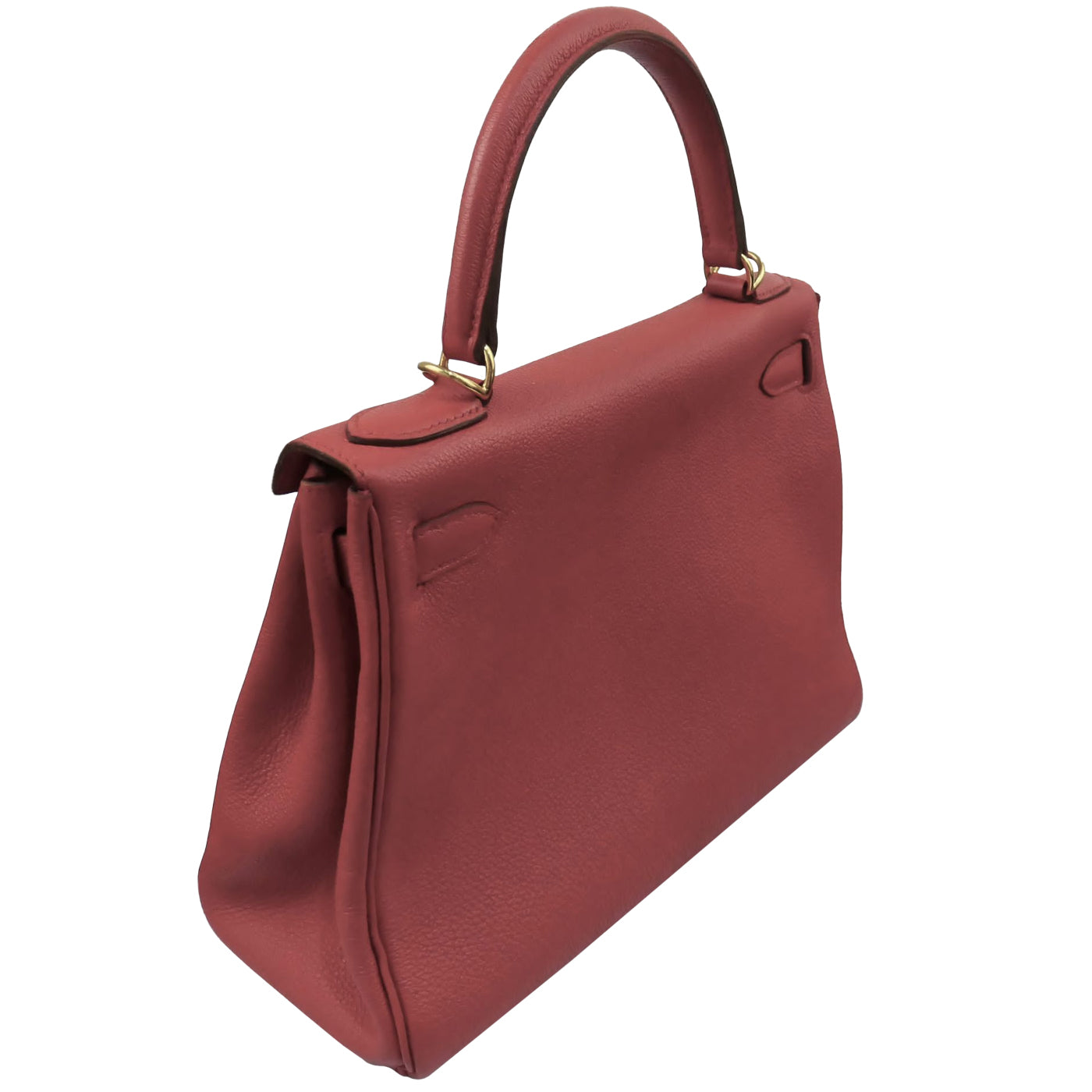 Hermes Kelly Handbag Leather Rouge Grenat Evercolor with Gold Hardware 28